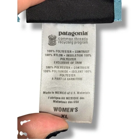 Patagonia Women’s Retro X Full Zip Long Sleeve Cozy Teal Fleece Jacket - Picture 11 of 15